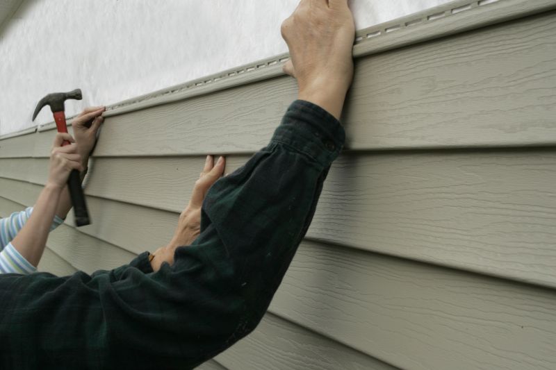 Close-up of Siding Repair